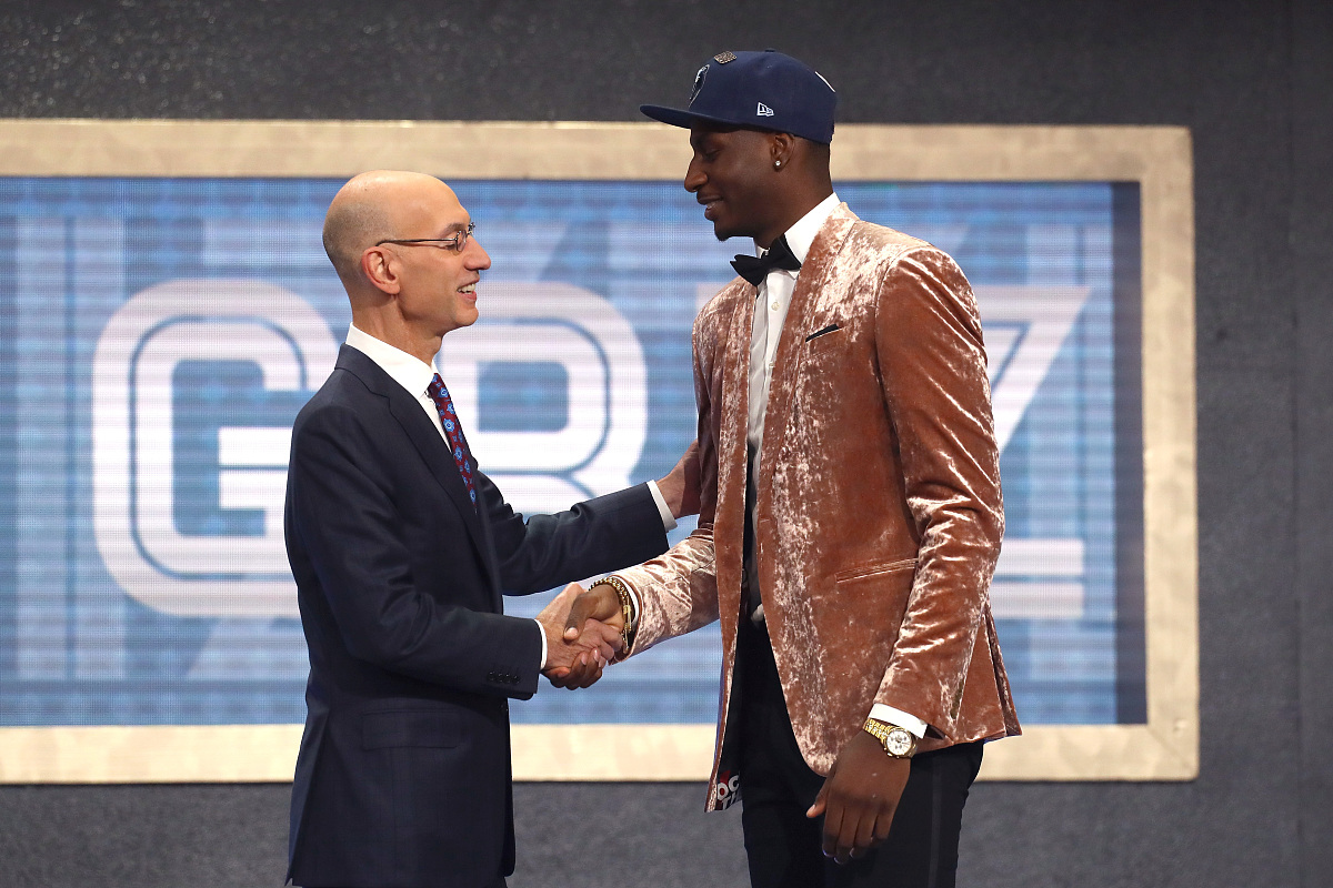 2018年6月21日,美国,2018 nba选秀大会.***_***new york, ny - june 2