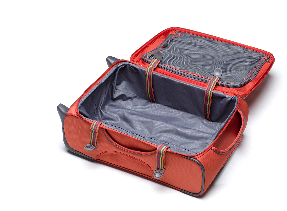 orange suitcase
