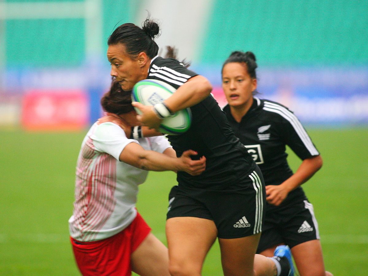 2013年3月30日,广州,2013世界女子七人制橄榄球赛,新西兰vs突尼斯.***