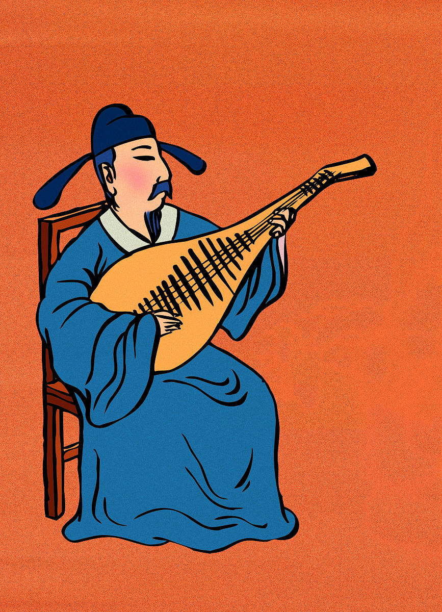 范晔,宋文帝,弹奏,琵琶图,琵琶,古代,乐器,皇帝,宋朝,南朝,宋史,学家,