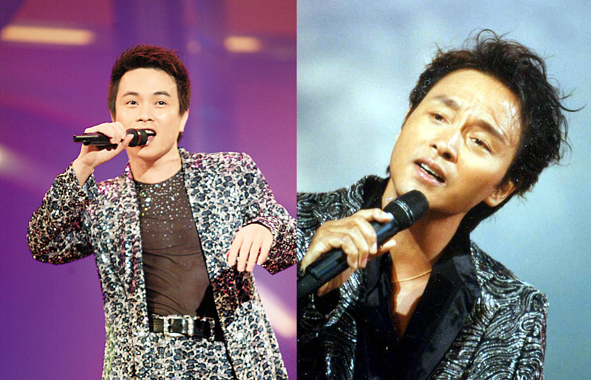 2010年4月1日讯,娱乐圈明星"撞脸"盘点.***_***左: "越秀张国荣"   右