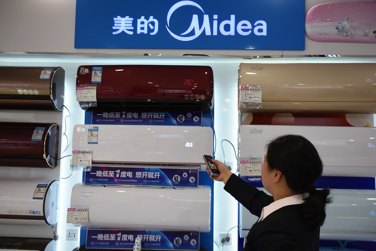 美的集团针对指定型号的大家电产品提供一年内若出现性能故障可享受直接换新机的服务权益激活存量市场促进更为节能、舒适、环保、健康的家电产品快速进入市场。重新写这段话表达相同的意思但是看起来不一样帮我论文降重