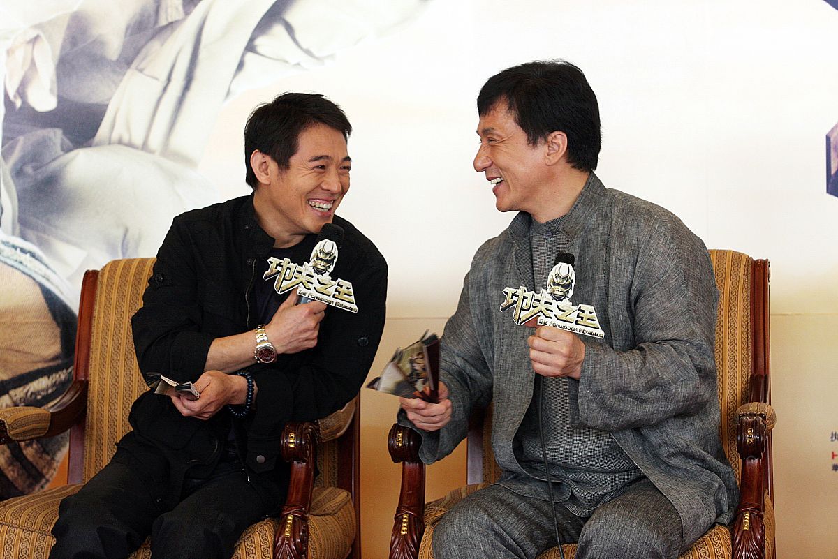 2008年4月15日,北京,电影《功夫之王》北京记者会.成龙,李连杰+++_+++
