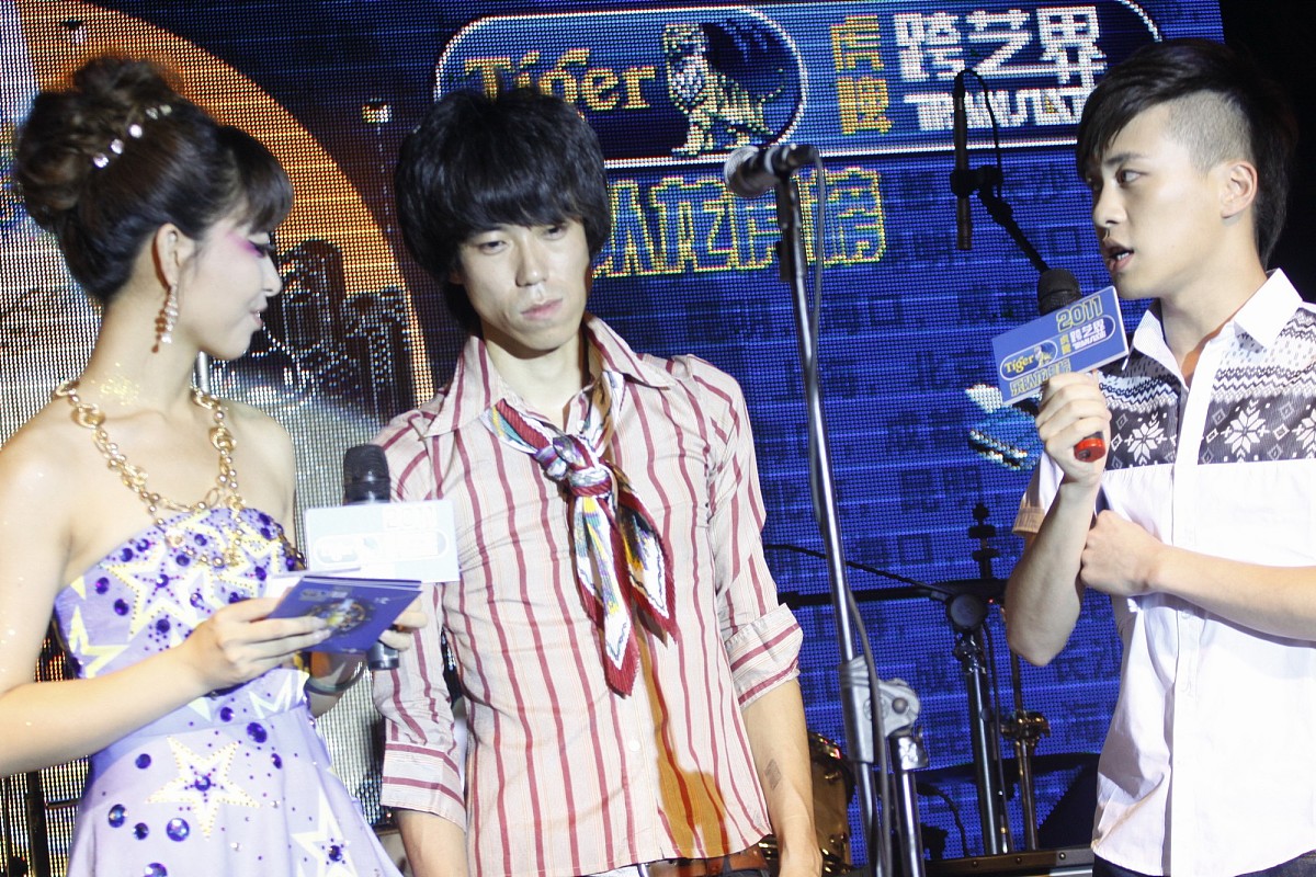 2011年7月31日,北京,由某牌子啤酒主办的"虎啤跨艺界乐队龙虎榜"第二