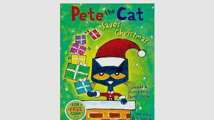 [图]幼少儿英语启蒙英文绘本读物Pete the Cat Saves Christmas