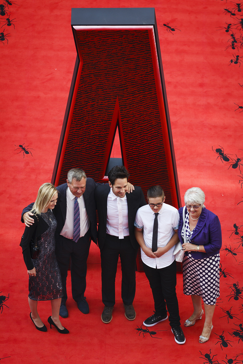 2015年7月9日讯,伦敦,当地时间7月8日,电影《蚁人》(ant-man)首映礼.*