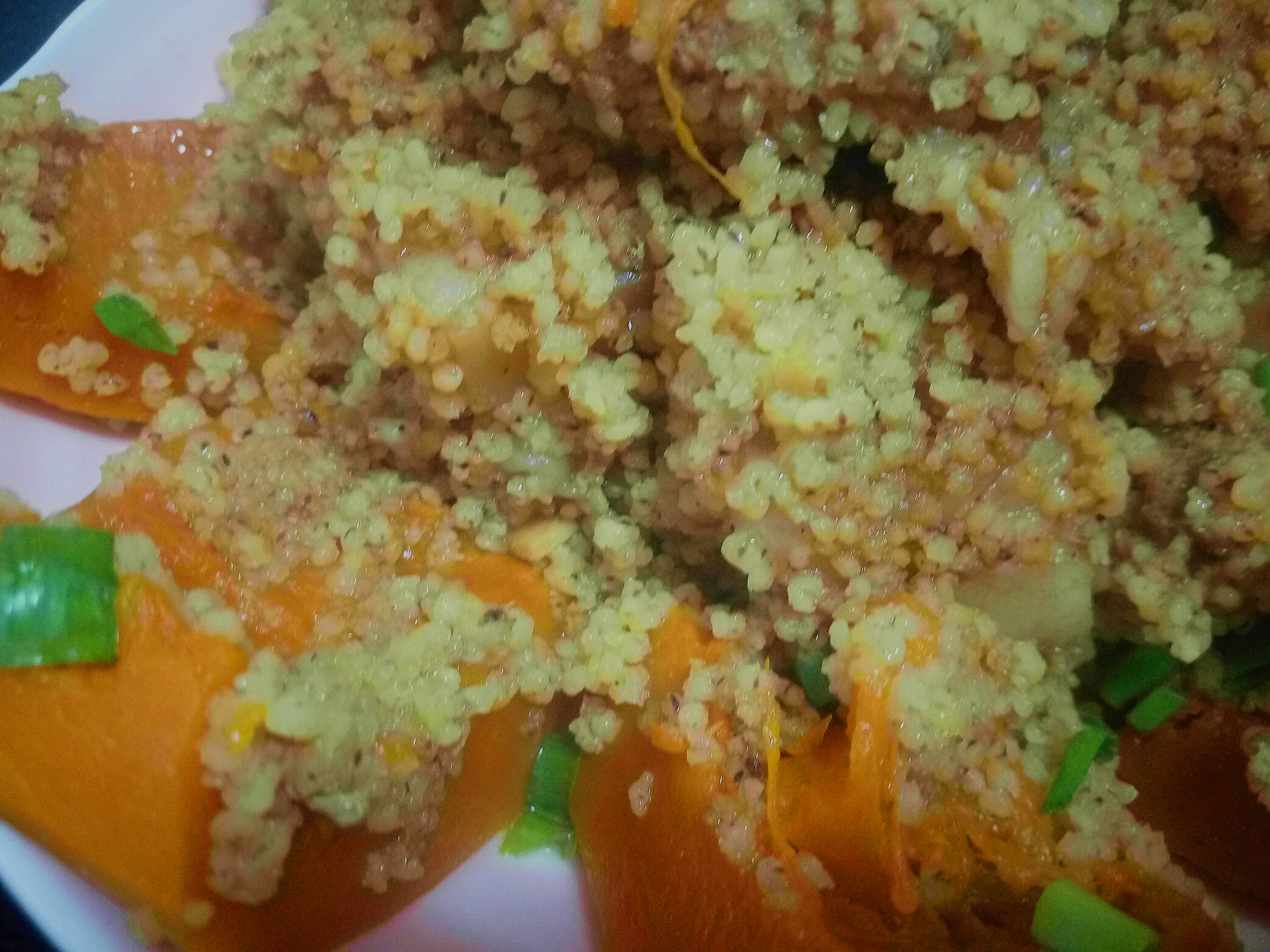 小米南瓜蒸肉,掌握关键2步,软糯香甜肉更入味,新手想失败都难