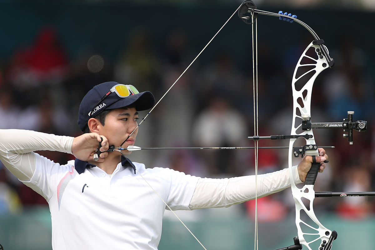 2018年8月28日,印尼,2018雅加达亚运会射箭8月28日赛况.        (=)  