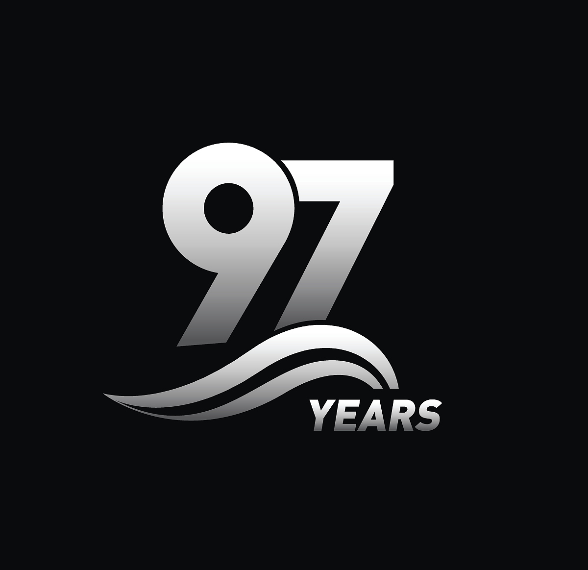 97 years anniversary celebration design