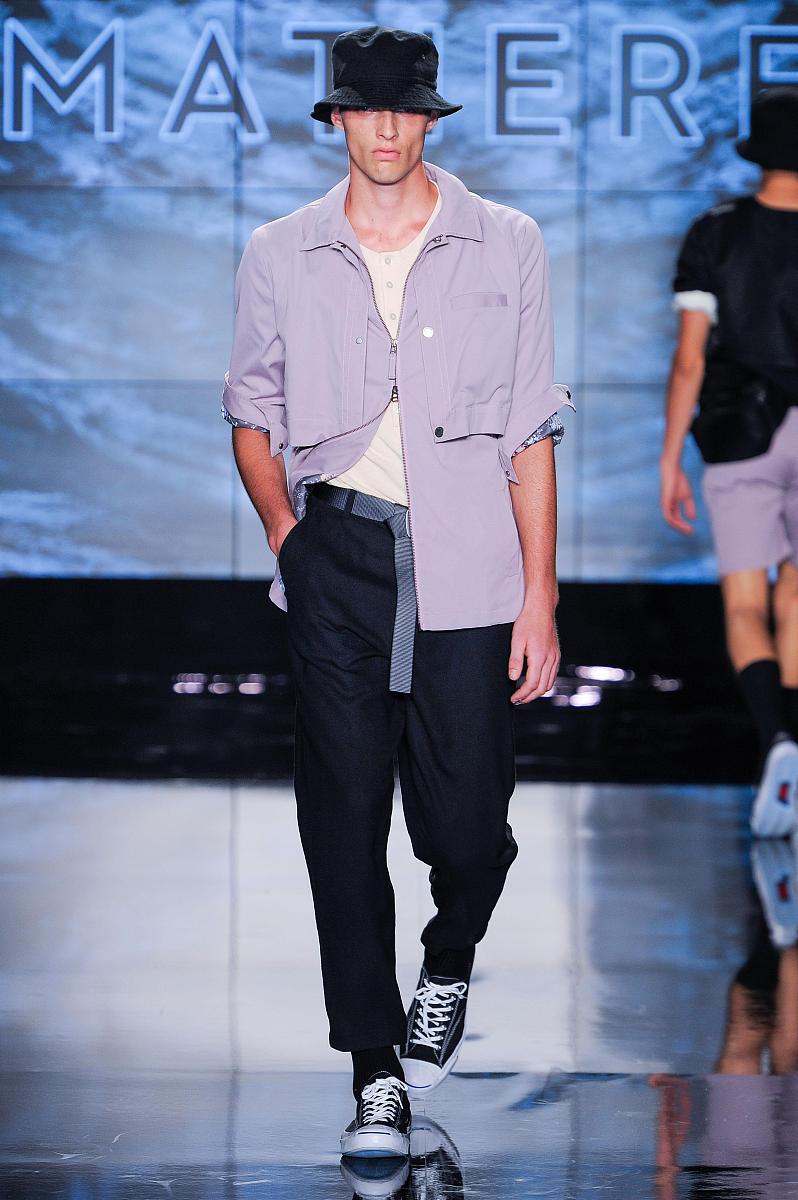 a model walks the runway for matiere spring/summer 2018 runway p