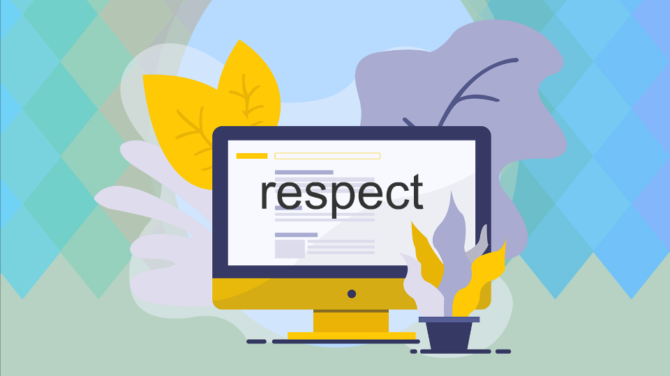 [图]respect:表示“尊重、致敬”的含义