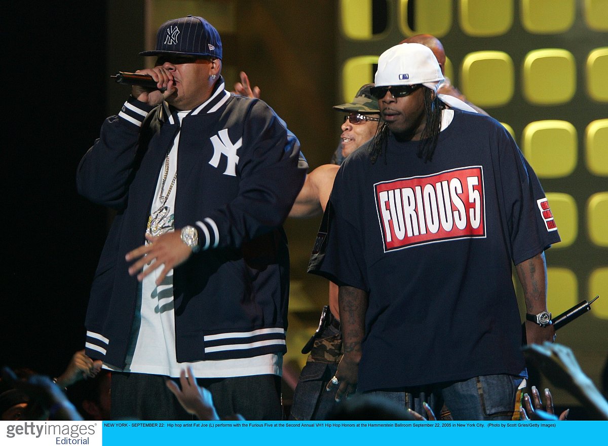 new york - september 22:  hip hop artist fat joe (l) performs wi