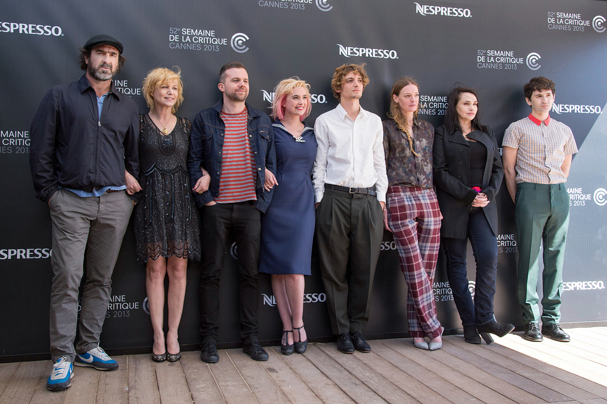 (l-r) eric cantona, fabienne babe,yann gonzalez, julie bremond, 