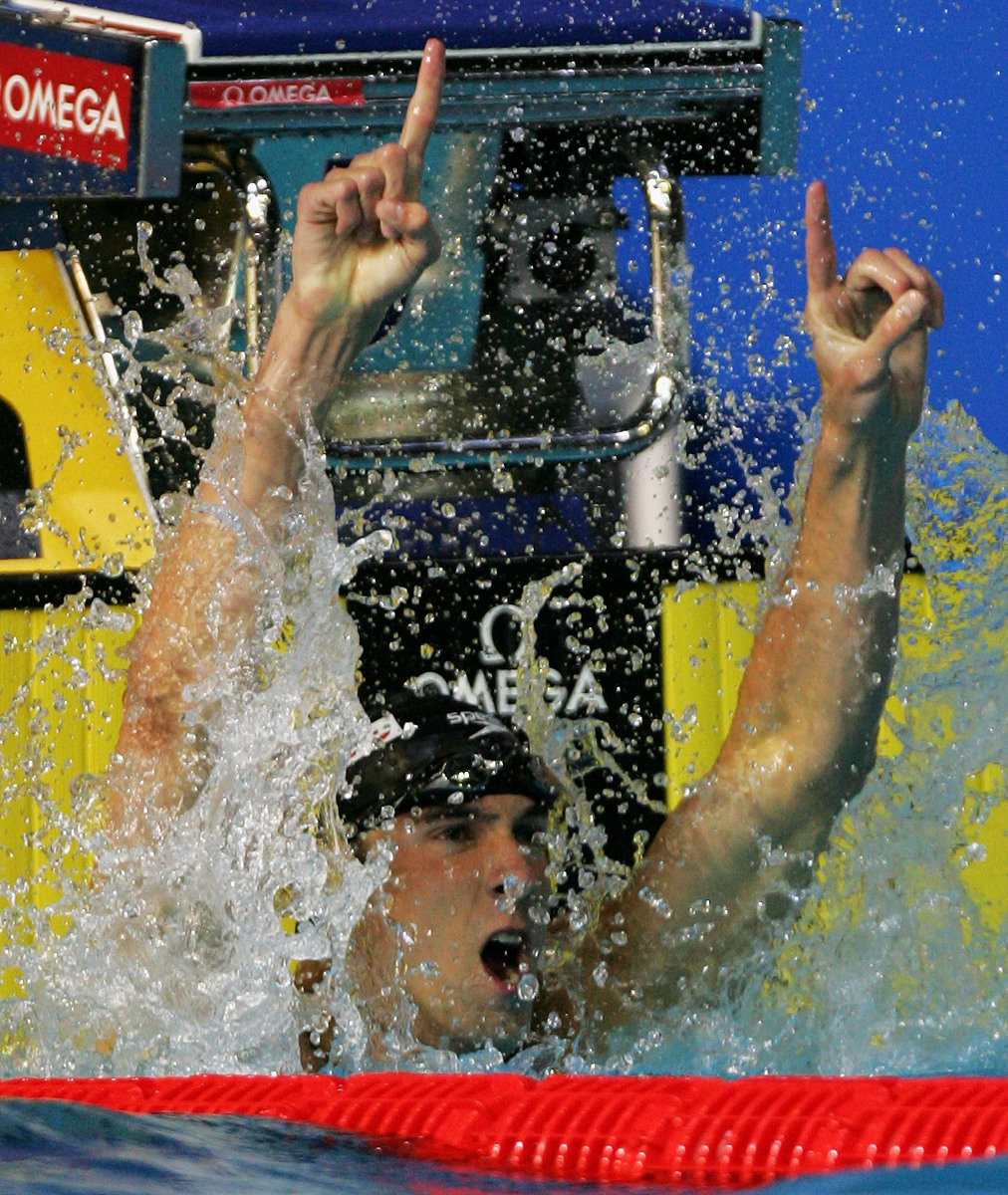 melbourne, australia - march 27:  michael phelps of the united s