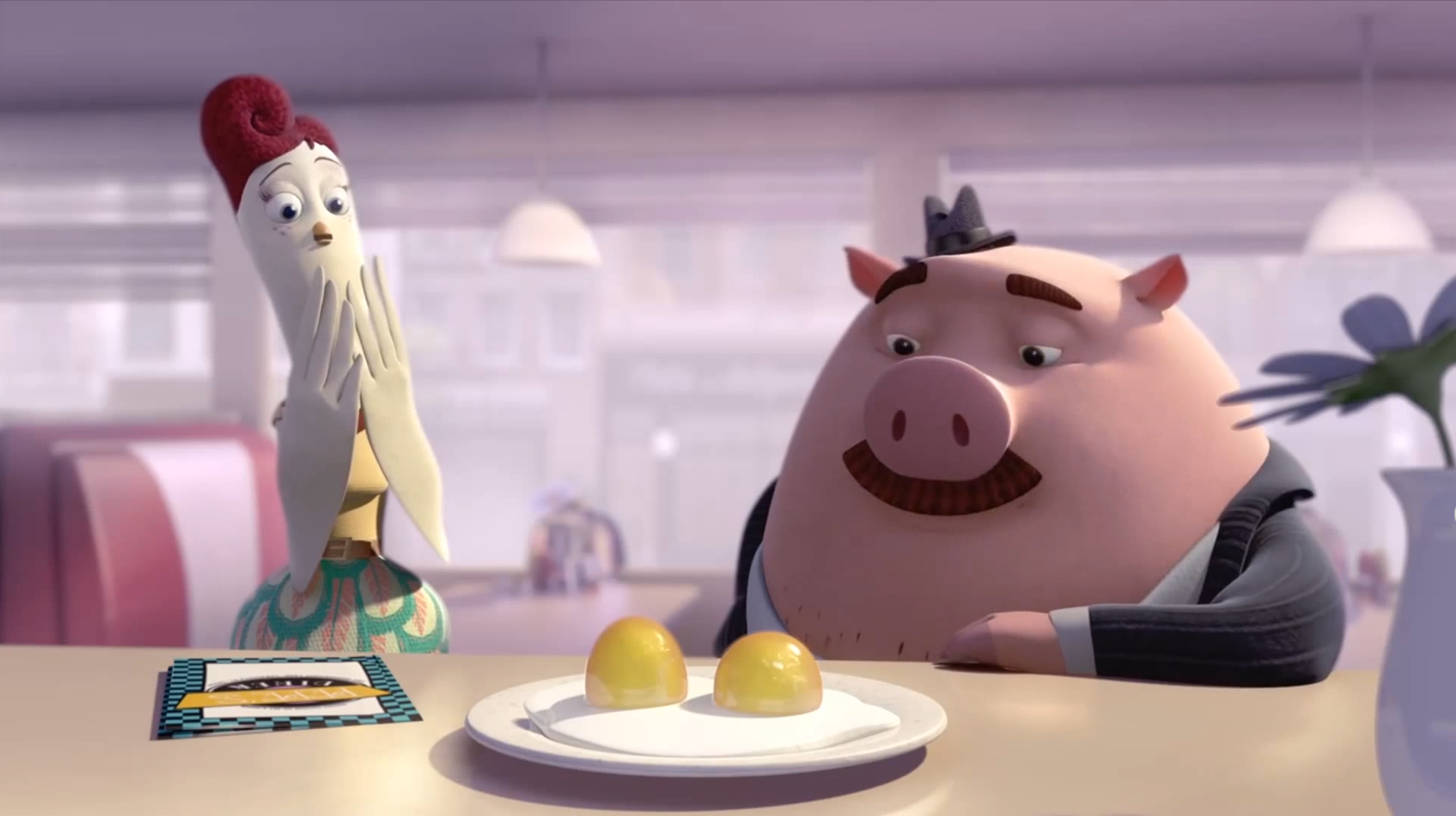 一只爱吃鸡蛋的猪,却爱上了母鸡,美食和爱人之间你会如何选择?