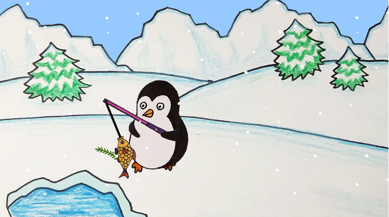 简笔画:在这个寒冷的冬天,体验和宝宝一起画“企鹅”乐趣吧!