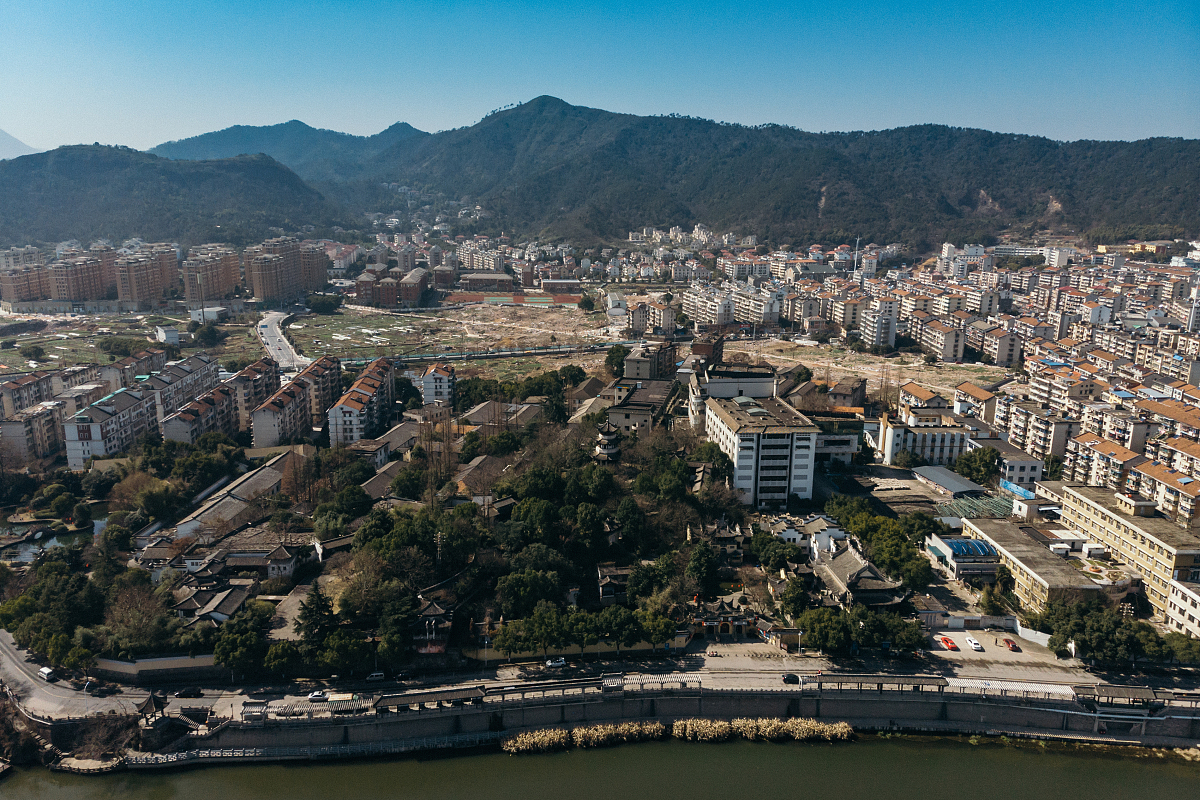 ***_***2018年2月14日,浙江绍兴,诸暨西施故里航拍.