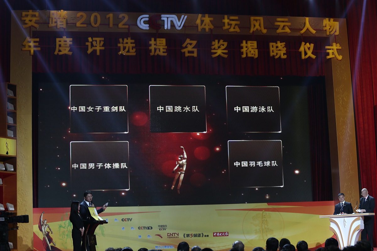 2012年12月20日,北京,2012安踏cctv体坛风云人物提名奖揭晓.***_***最