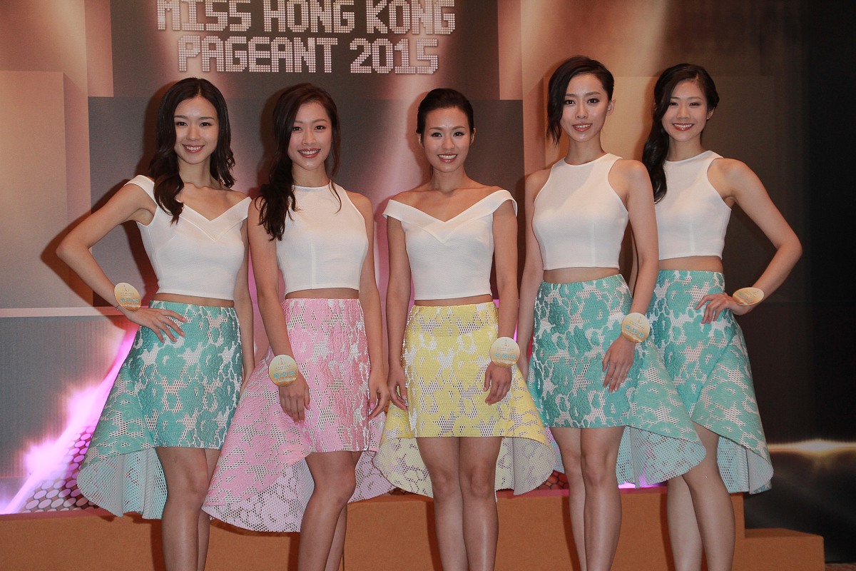 2015年7月2日,香港,2015年香港小姐竞选正式入围的12位佳丽媒体见面会