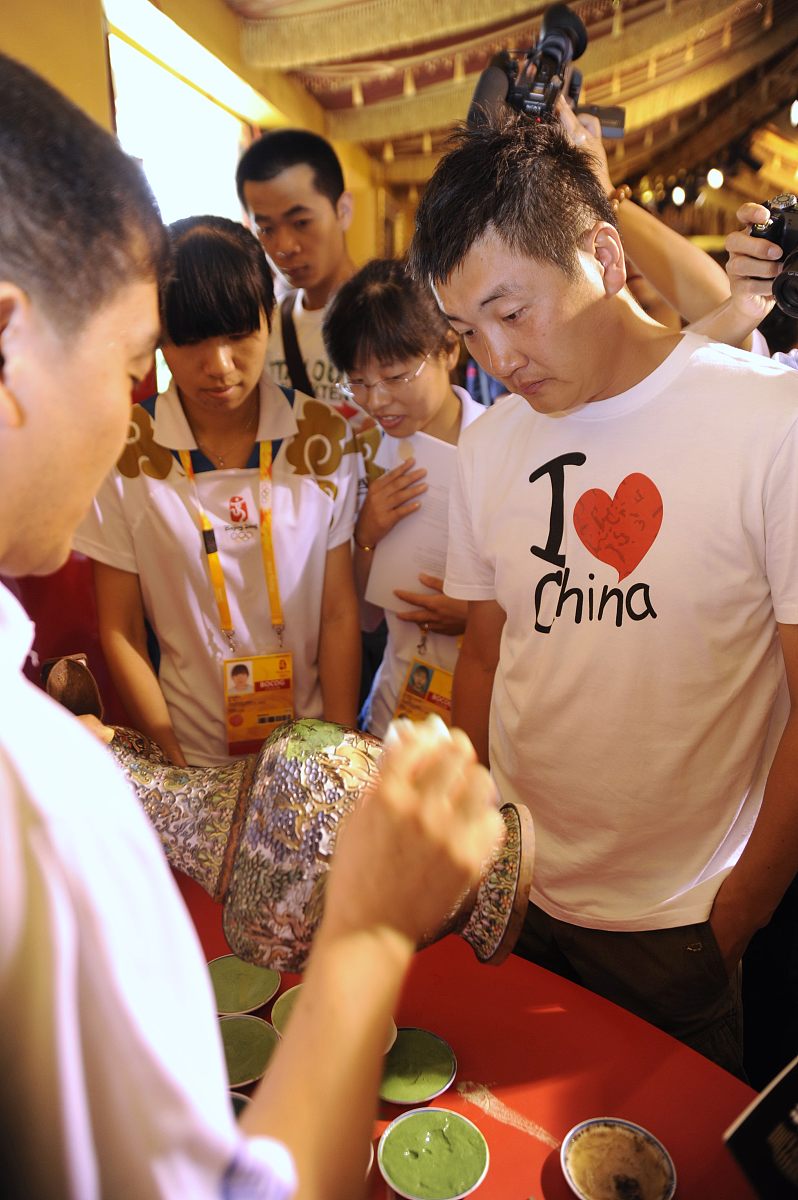 2008年8月9日,北京,《中国故事》大型文化展示活动在奥林匹克中心区正