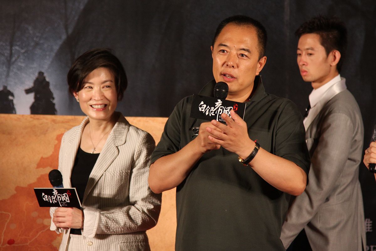 2009年8月6日,北京,电影《白银帝国》官网启动仪式.张铁林+++_+++记者