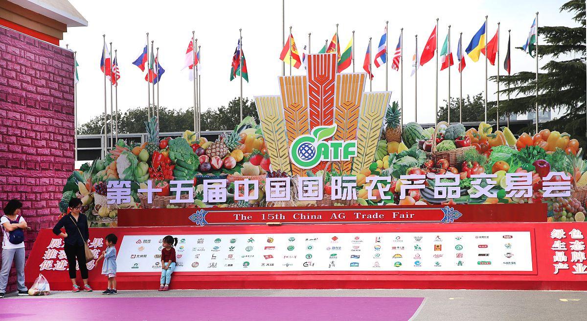 2017年9月24日,北京,市民在北京全国农业展览馆交易会上"淘宝".