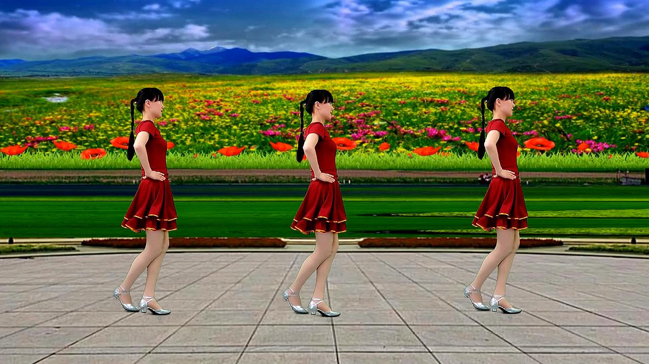 瘦腰健身广场舞《远方的爱人》只需三步就是这么简单有效！