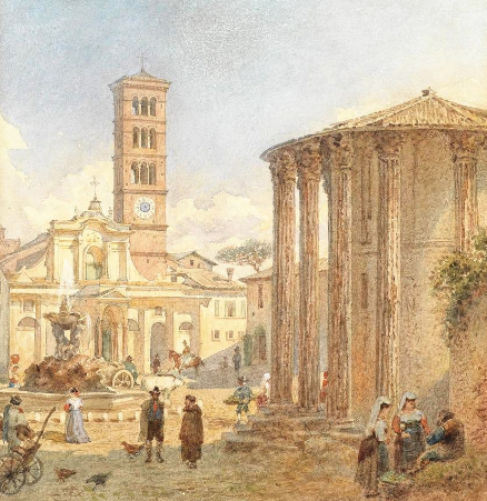 美图:水彩场景,欧式建筑插画集共同欣赏
