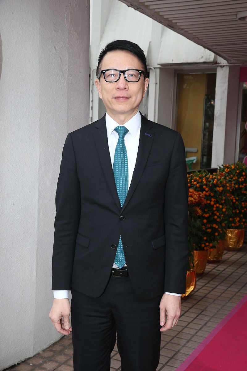 2015年2月24日,香港,亚视执行董事出席香港电台新春团拜.叶家宝