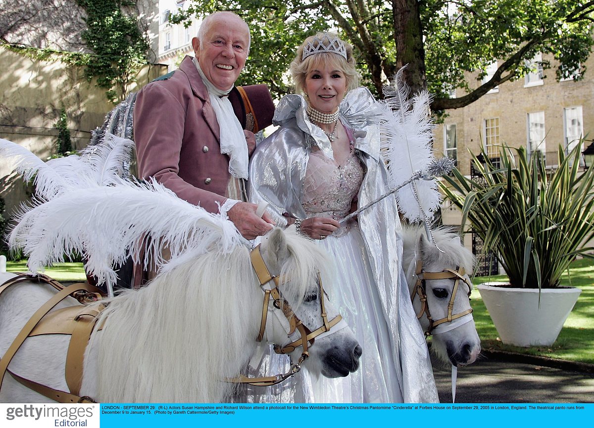 london - september 29:  (r-l) actors susan hampshire and richard