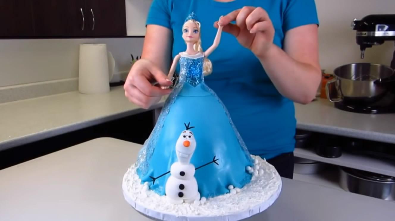 蛋糕更高级,冰雪奇缘公主裙蛋糕