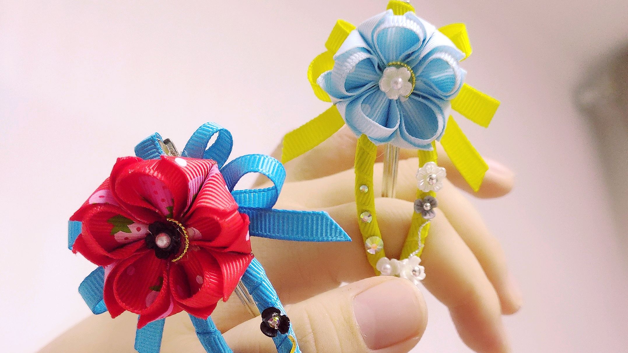 「红艺手工坊」暗黑小清新风鸭嘴夹发饰制作过程