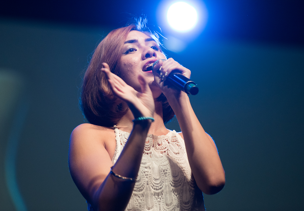 2015年8月9日讯,美国新泽西,当地时间8月8日,明星助阵k-pop festival 