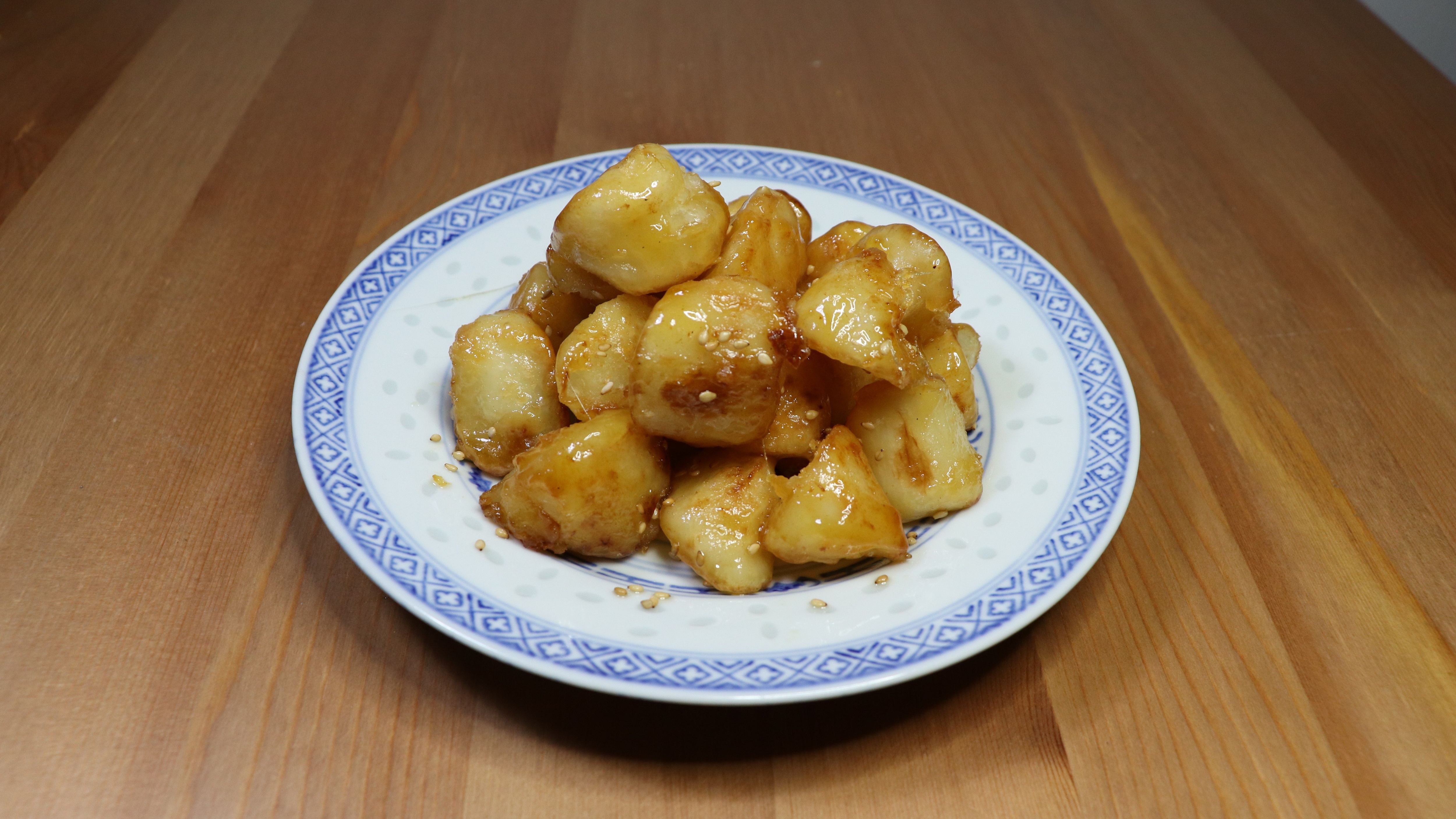 中式甜品,拔丝山药,用简单的食材做出美味的菜肴