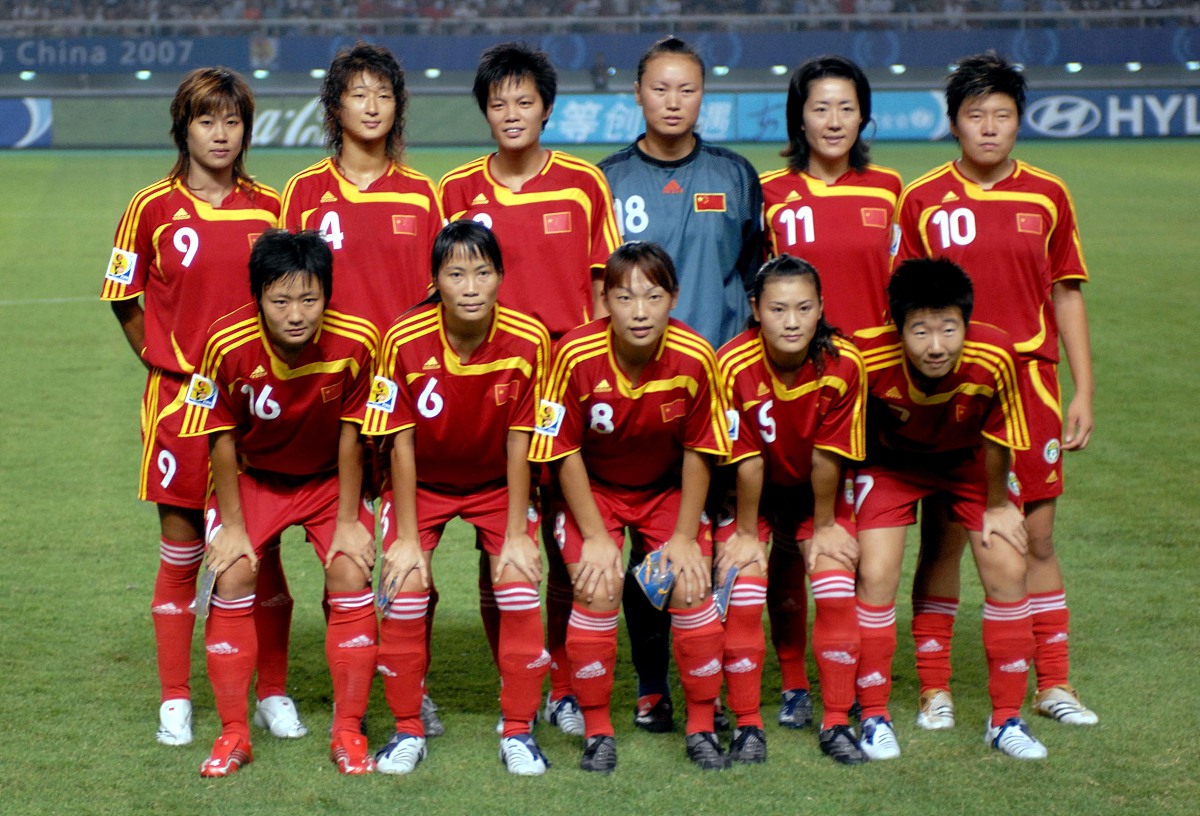 2007年9月15日,湖北武汉,2007女足世界杯d组小组赛,中国0-4不敌巴西.+