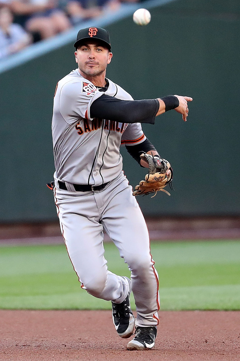 seattle, wa - july 24: chase d'arnaud #2 of the san francisco gi