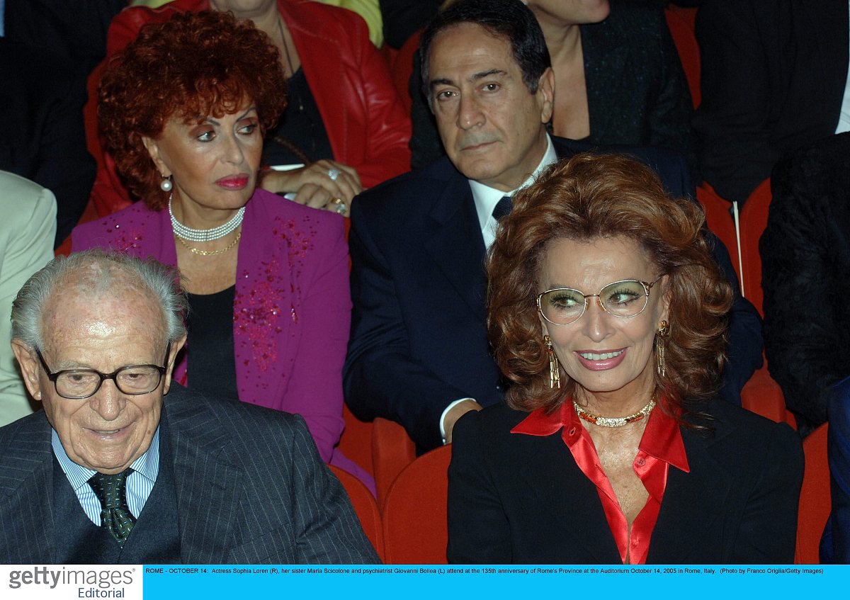 2005年10月14日,意大利,著名女星索菲亚·罗兰(sophia loren)出席罗马