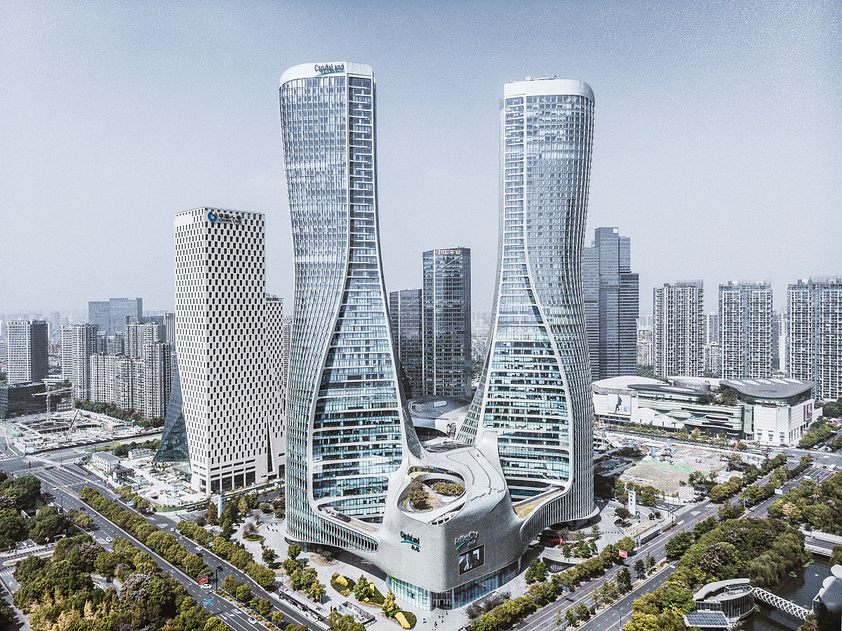 2019年10月4日,杭州钱江新城的地标建筑之一——来福士.