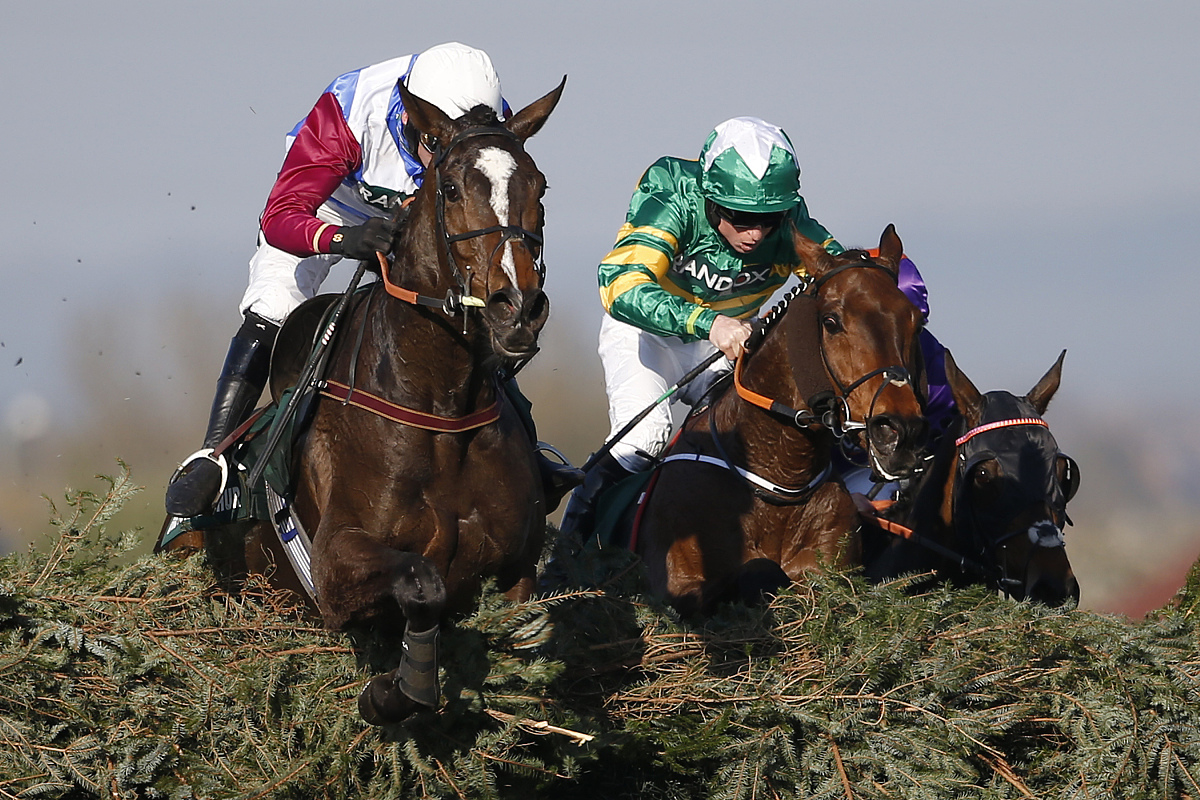liverpool, england - april 08:  derek fox riding one for arthur 