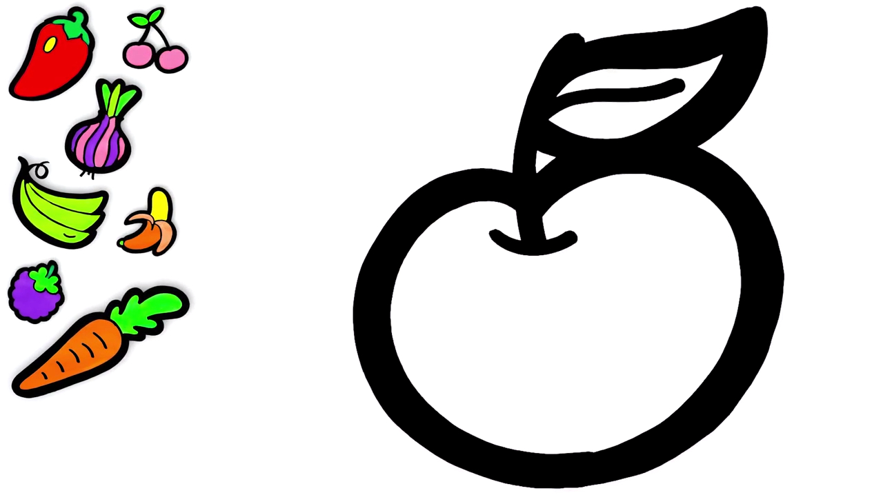 简易画教你怎么画各种蔬菜水果!