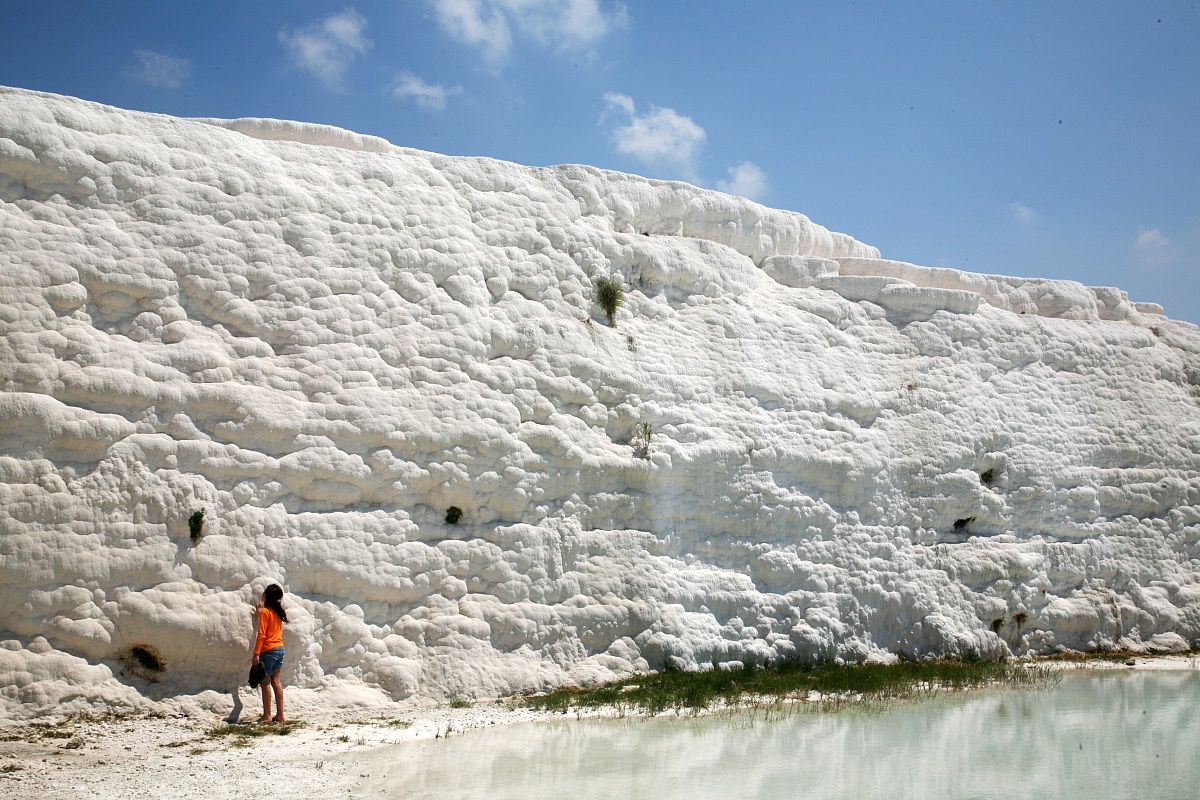 2006年5月10日,土耳其,伊兹密尔(izmir)的棉花堡(pamukkale)以神奇独
