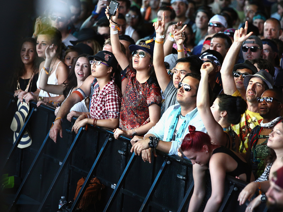 2014年4月12日讯,加州,当地时间4月11日,2014柯契拉音乐节 (coachella