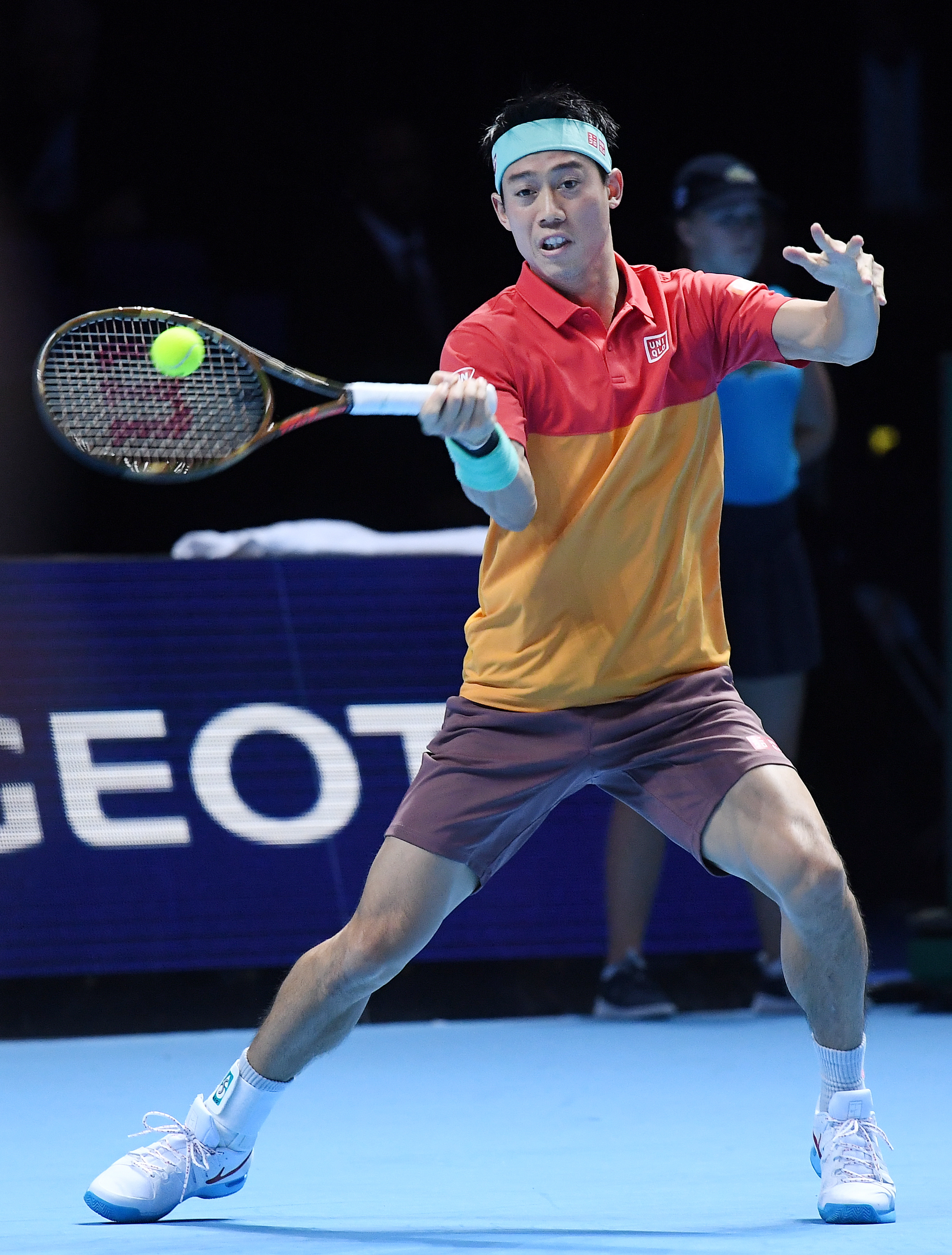 网球--ATP年终总决赛小组赛:锦织圭不敌安德森