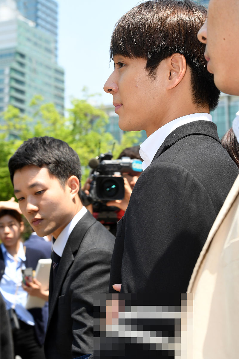 2019年5月9日,首尔,明星首尔中央地方法接受审问.崔钟勋choi jong-hoo