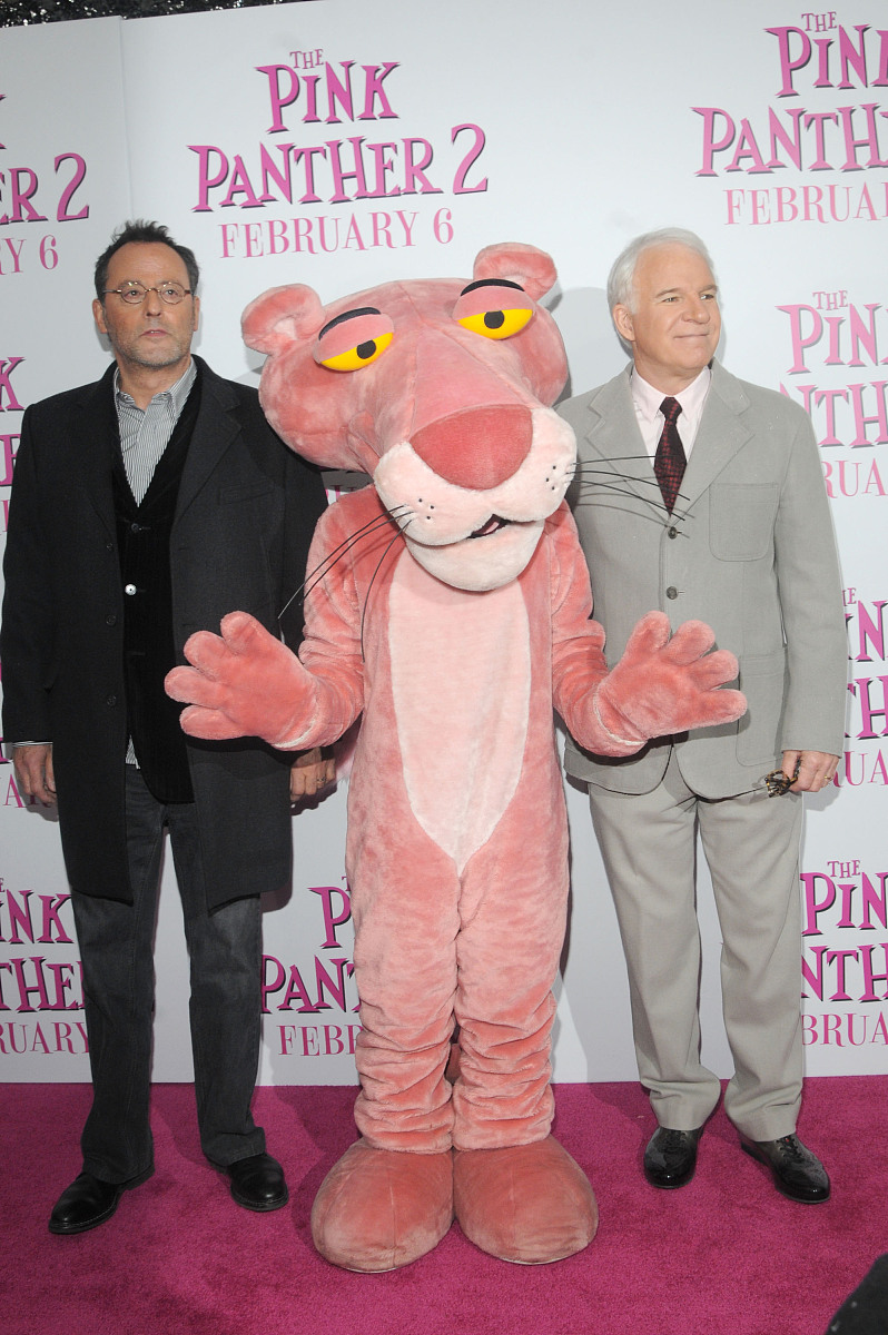 2009年2月4日讯,纽约,预热情人节档期的搞笑喜剧片《粉红豹2》(pink p