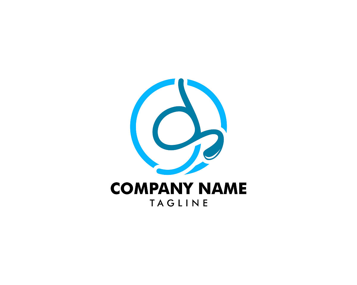 initial letter dg logo design template