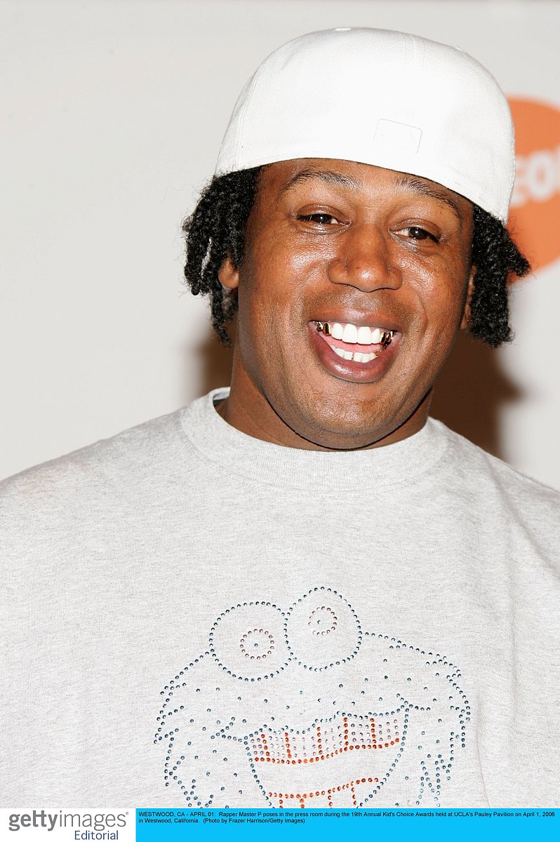 westwood, ca - april 01:  rapper master p poses in the press roo