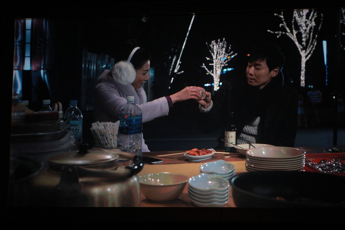 2014年1月22日,香港,跨国爱情音乐电影《爱情来的时候》举行首映礼.**