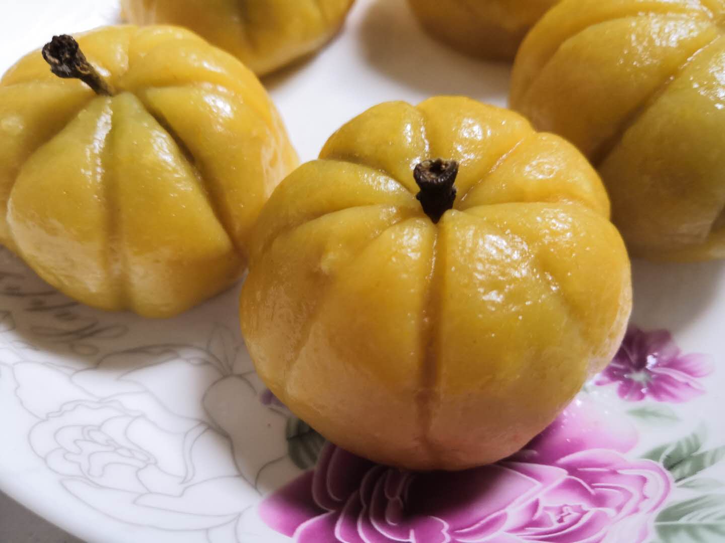 迷你可爱小南瓜馒头,孩子都抢着吃