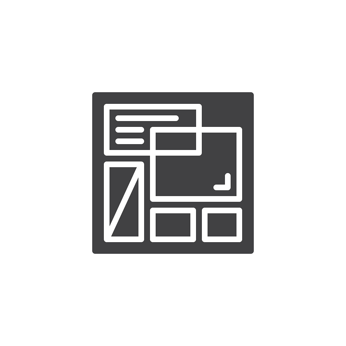 website template vector icon